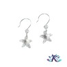 Boucles d'Oreilles Argent 925 Etoile Cristal Starfish 16mm - Crystal