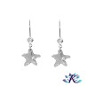 Boucles d'Oreilles Argent 925 Etoile Cristal Starfish 16mm - Crystal