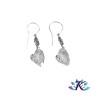 Boucles d'Oreilles Argent 925 Coeur Cristal Autrichien 17mm - Crystal