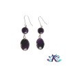 Boucles d'Oreilles Argent 925 Perles Pierres Gemmes : Améthyste