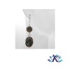 Boucles d'Oreilles Argent 925 Perles Pierres Gemmes : Labradorite