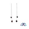 Boucles d'oreilles Argent 925 Perles Pierres Gemmes : Œil de Taureau