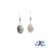 Boucles d'Oreilles Argent 925 Perles Pierres Gemmes : Black Rutile Zirconium