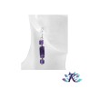 Boucles d'oreilles Argent 925 Perles Pierres Gemmes :  Améthyste