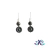 Boucles d'oreilles Argent 925 Perles Pierres Gemmes : Hématite Jaspe Kambaba