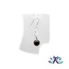 Boucles d'oreilles Argent 925 Perles Pierres Gemmes : Œil de Faucon