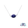 Collier Chaîne Argent 925 Pierre Gemme : Cabochon Lapis Lazuli