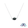 Collier Chaîne Argent 925 Pierre Gemme : Cabochon Jaspe Kambaba