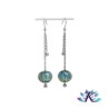 Boucles D'Oreilles Clous Perles Verre Filé Murano - Multi-couleurs