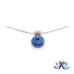 Collier Disque et Perle...