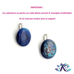 Support Pendentif  Pour Cabochons Collection Gaïa