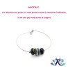 Support Bracelet Jonc Pour Perles Collection Gaïa