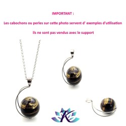 Support Pendentif  Pour Perles Collection Gaïa