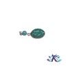 Pendentif Argent 925 Perles Pierres Gemmes : Amazonite Rayée